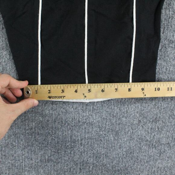 Rujuta Sheth Pants Women XXL Etta Wide Leg Crop Black Linen Blend Quiet Luxury - Picture 13 of 15